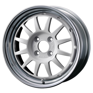 WedsSport Racing 2-Piece 4x100 15x7.0+20 White