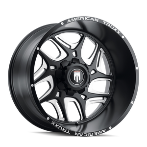 American Truxx Sweep AT1900 8x180 22x12-44 Black/Milled