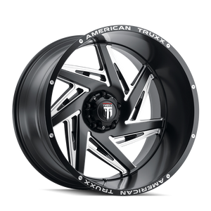 American Truxx Spiral AT1906 5x127 24x14-76 Black/Milled