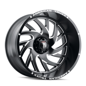 American Truxx Xclusive AT1907 5x150 24x14-76 Black/Milled