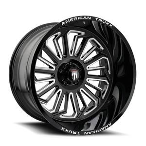 American Truxx Butcher AT1916 8x165.1 22x12-51 Black/Milled