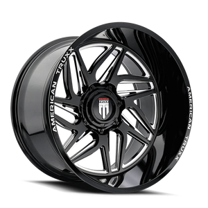 American Truxx Goliath AT1917 8x180 20x10-24 Black/Milled