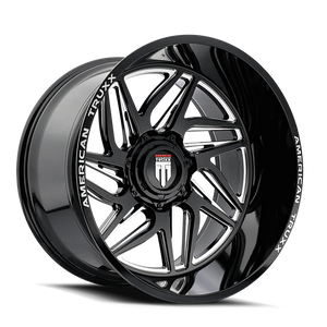 American Truxx Goliath AT1917 8x170 22x12-44 Black/Milled