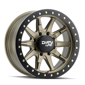 Dirty Life Dt-2 9304 8x165.1 20x9+0 Satin Gold W/Simulated Ring