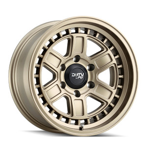 Dirty Life Cage 9308 6x135 17x8.5-6 Matte Gold