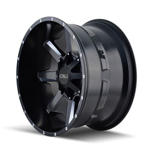 Cali Off-Road Busted 9100 5x127 20x9+18 Satin Black/Milled Spokes