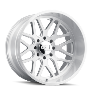 Cali Off-Road Invader 9115 8x170 20x12-51 Brushed & Clear Coated