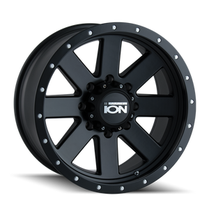 Ion Type 134 6x139.7 18x9+0 Matte Black/Black Beadlock