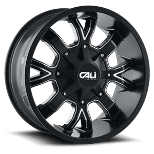Cali Off-Road Dirty 9104 8x170 22x10-19 Satin Black/Milled Spokes