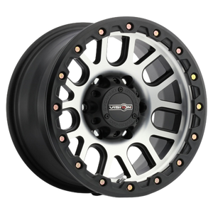 Vision Off-Road 111 Nemesis 8x165.1 17x9-12 Matte Black Machined Face