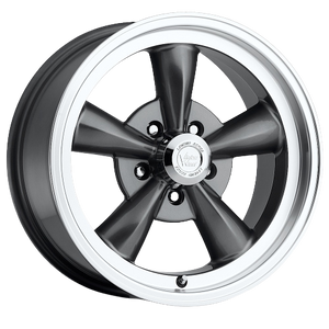 Vision American-Muscle 141H 5x120.65 15x7+6 Gunmetal Machined Lip
