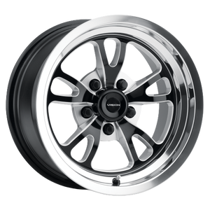 Vision American-Muscle 149 Patriot 5x120.65 15x10-25 Gloss Black Milled Spoke Polished Lip Vision American-Muscle 149 Patriot 5x120.65 15x10-25 Gloss Black Milled Spoke Polished Lip