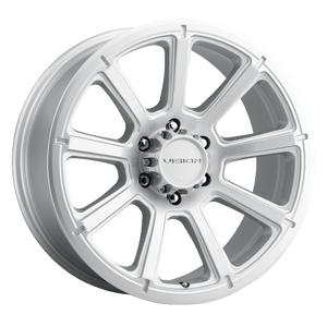 Vision Off-Road 353 Turbine 6x139.7 17x8.5+18 Winter Paint-Silver( Salt Resistant)