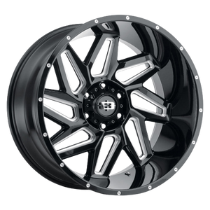 Vision Off-Road 361 Spyder 6x135 22x10-19 Gloss Black Milled Spoke