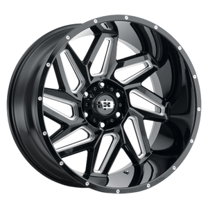 Vision Off-Road 361 Spyder 8x170 20x9+12 Gloss Black Milled Spoke