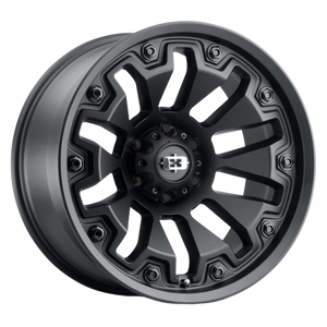 Vision Off-Road 362 Armor 8x170 20x9+12 Satin Black with Black Bolt Inserts