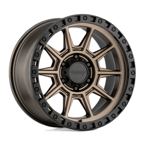 American Racing AR202 5X114.3 16X8 0 MATTE BRONZE W/ BLACK LIP