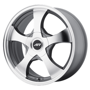 American Racing AR895 5x100/5x114.3 14x6 +35 DARK SILVER W/ MACHINED FACE