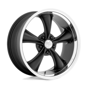 American Racing Vintage VN338 BOSS TT 5X114.3 20X10 +2 TEXTURED BLACK W/ DIAMOND CUT LIP