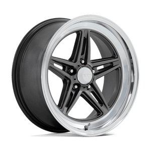 American Racing Vintage VN514 GROOVE 5X114.3 18X10 +12 ANTHRACITE W/ DIAMOND CUT LIP
