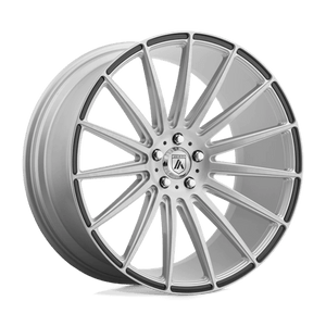 Asanti Black ABL-14 POLARIS 5X120 22X9 +32 BRUSHED SILVER W/ CARBON FIBER INSERTS