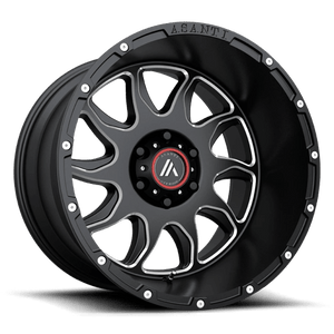 Asanti Off Road AB810 BALLISTIC 5X127 20X12 -44 GLOSS BLACK MILLED