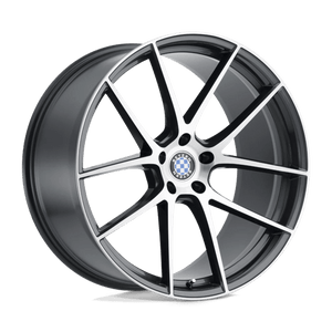 Beyern RITZ 5X112 19X8.5 +20 GLOSS GUNMETAL W/ BRUSHED FACE