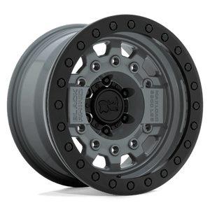 Black Rhino AVENGER BEADLOCK 5X127 17X8.5 -32 BATTLESHIP GRAY W/ BLACK HARDWARE