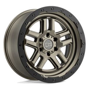 Black Rhino BARSTOW 6X120 18X9.5 +12 MATTE BRONZE W/ MATTE BLACK RING