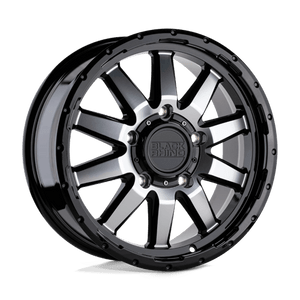 Black Rhino EXCURSION 5X160 17X7.5 +45 GLOSS BLACK W/ MIRROR FACE