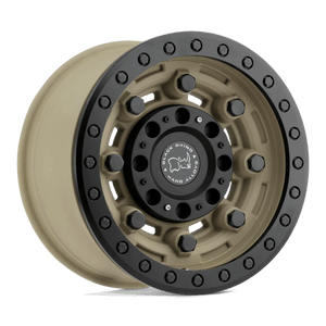 Black Rhino GARRISON BEADLOCK 5X114.3 17X8.5 -32 DESERT W/ MATTE BLACK RING