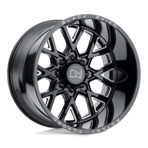 Black Rhino GRIMLOCK 6X135 20X9.5 +12 GLOSS BLACK & MILLED