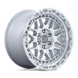 Black Rhino HOLCOMB 6X139.7 18X9.5 -18 GLOSS SILVER W/ MIRROR CUT FACE