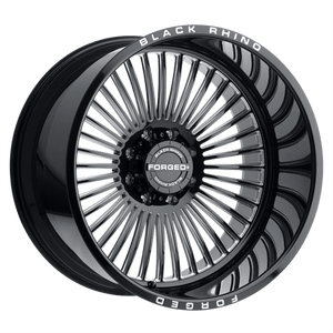 Black Rhino HORUS 6X139.7 22X14 -76 GLOSS BLACK W/ MILLED SPOKES