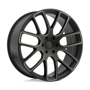 Black Rhino KUNENE 6X135 22X9.5 +30 MATTE BLACK W/ DARK TINT MILLED SPOKES