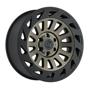 Black Rhino MADNESS 8X165.1 17X9 -12 DARK TINT MACHINE FACE W/ MATTE BLACK LIP