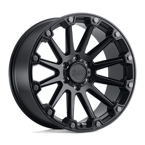 Black Rhino PINNACLE 6X139.7 17X8.5 0 SEMI GLOSS BLACK W/ GUNMETAL BOLTS
