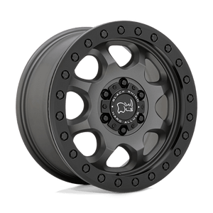 Black Rhino VENTURE BEADLOCK 6X130 17X8 +38 MATTE GUNMETAL W/ BLACK HARDWARE