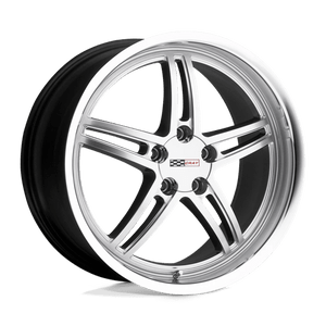 Cray SCORPION 5X120.65 20X9 +50 HYPER SILVER W/ MIRROR CUT LIP