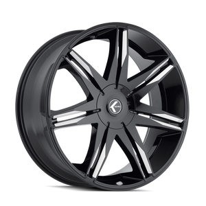 Kraze Epic 143 5x120 26x10+18 Black/Milled
