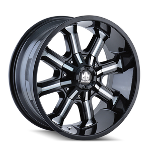 Mayhem Beast 8102 5x150/5x139.7 18x9-12 Black/Milled Spokes