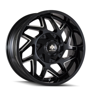 Mayhem Hatchet 8106 5x139.7/5x150 20x9+18 Black W/Milled Spokes