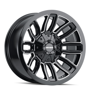 Mayhem Decoy 8108 6x135/6x139.7 20x9+18 Gloss Black/Milled Spokes