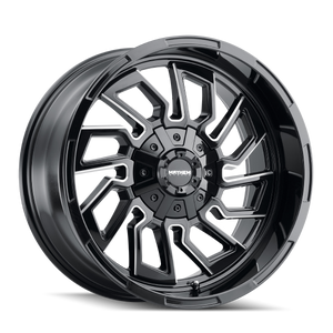 Mayhem Flywheel 8111 6x135/6x139.7 20x10-19 Gloss Black/Milled Spokes