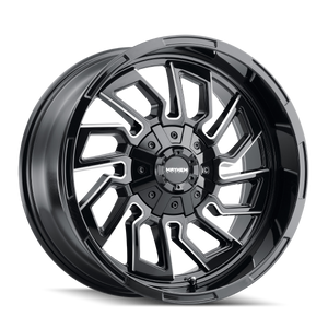 Mayhem Flywheel 8111 6x135/6x139.7 20x9+18 Gloss Black/Milled Spokes