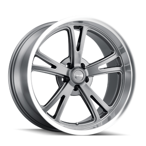 Ridler Type 606 5x127 18x8+0 Grey W/Milled Spokes & Diamond Lip