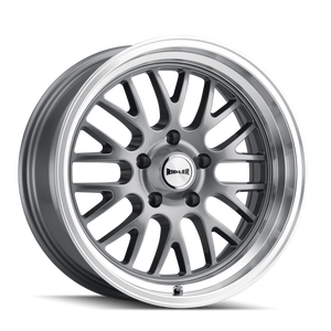 Ridler Type 607 5x120.65 20x10+0 Grey W/Machined Lip