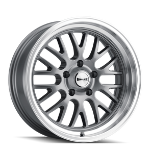Ridler Type 607 5x120.65 20x8.5+0 Grey W/Machined Lip