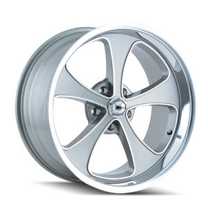 Ridler Type 645 5x139.7 18x8+0 Grey/Machined Face/Polished Lip