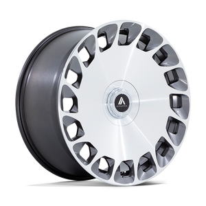 Asanti Black ABL-45 ARISTOCRAT 5X112/5X114.3 20X10.5 +40 GLOSS PLATINUM WITH BRIGHT MACHINED FACE